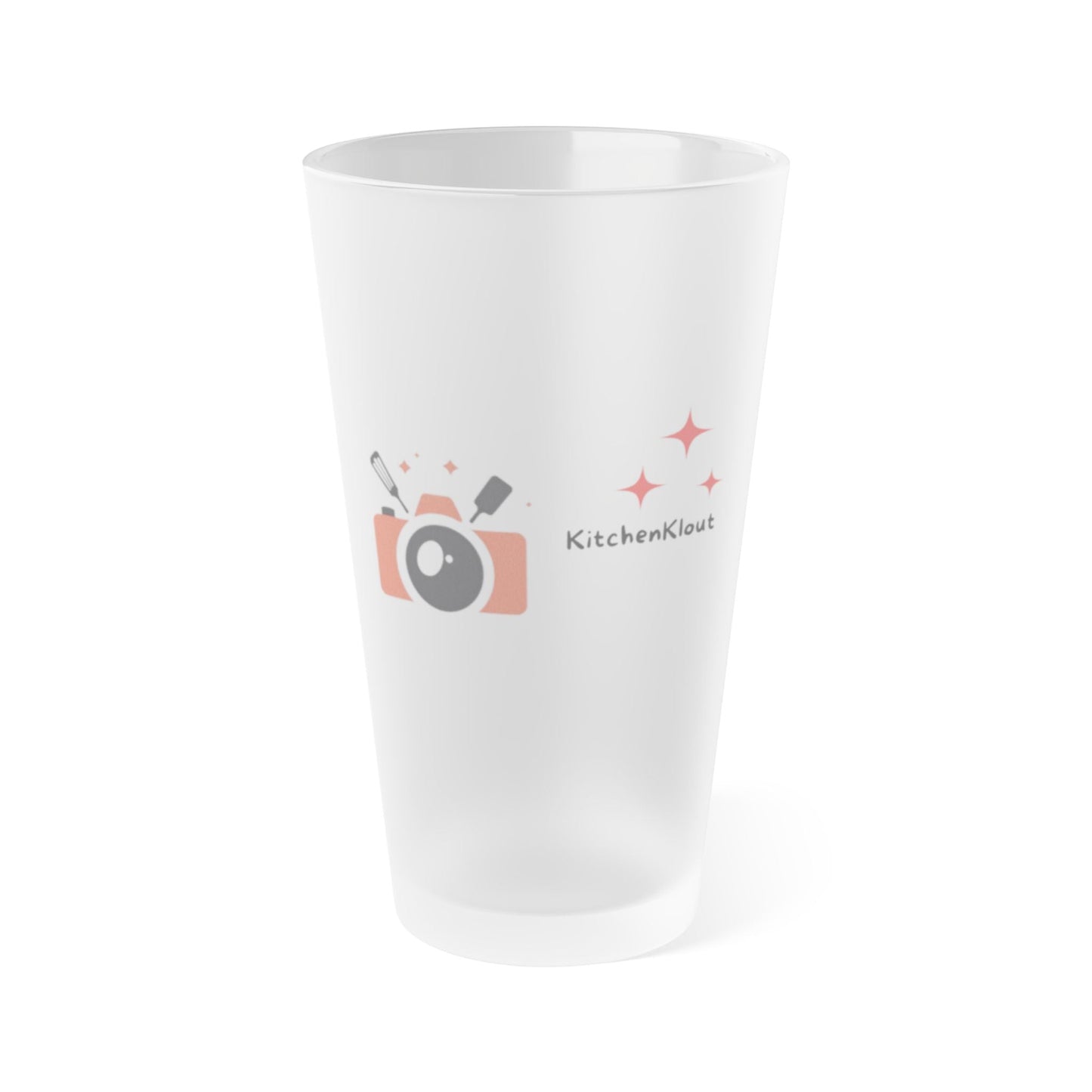 Frosted Beer Glass – Modern Matte Finish | 16oz Dishwasher-Safe