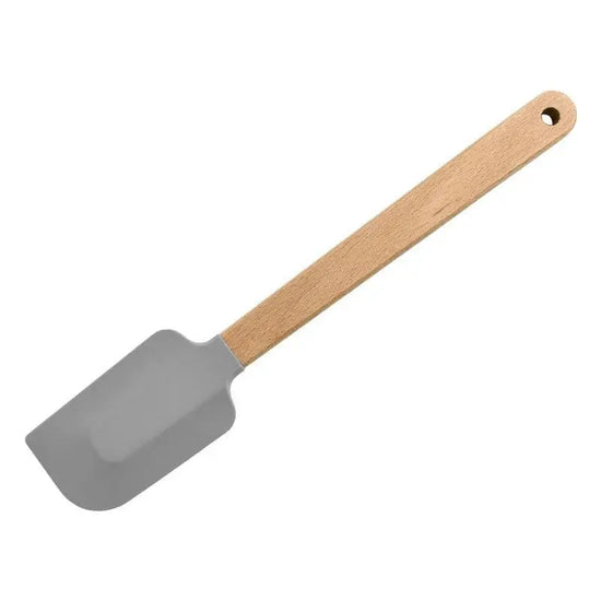 2Pcs/1Pcs Assorted colors Silicone Cream Spatula Non - Stick Pastry Blenders Wood Handle Chocolate Butter Baking Scraper Kitchen Cake Mixer - KitchenKlout
