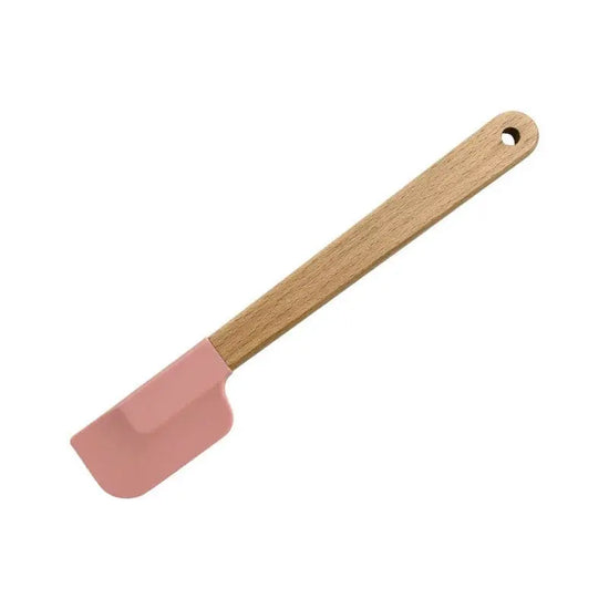 2Pcs/1Pcs Assorted colors Silicone Cream Spatula Non - Stick Pastry Blenders Wood Handle Chocolate Butter Baking Scraper Kitchen Cake Mixer - KitchenKlout