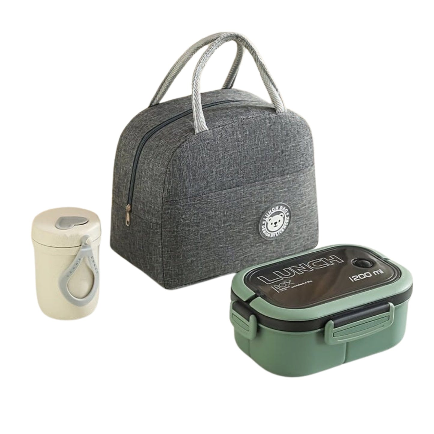 3 - Piece Meal Prep Storage Bags – Large Capacity Lunch Bags for Office, School, Picnics & Camp – Durable & Reusable - KitchenKlout