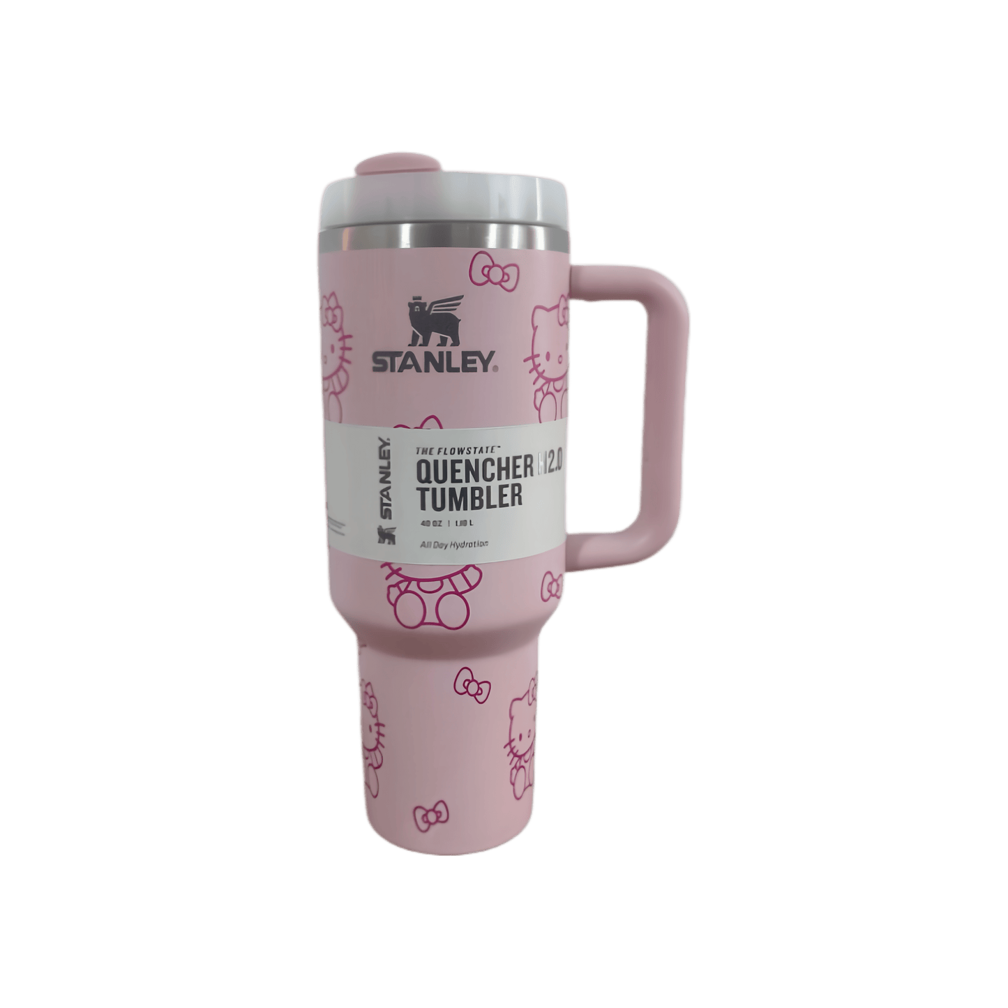 Cute Kitty Insulated Tumbler – Straw Lid & Handle