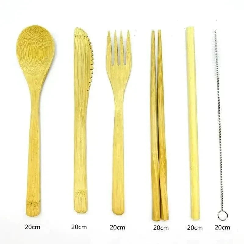 Bamboo Utensils Set - Eco-Friendly Travel Cutlery | KitchenKlout