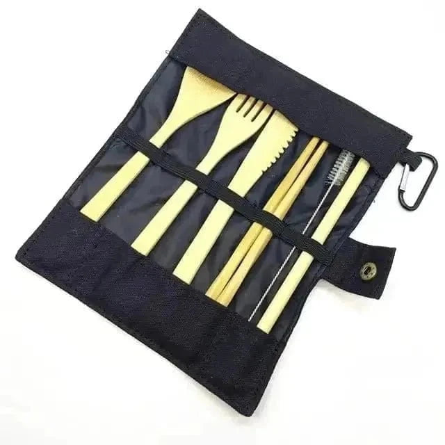 Bamboo Utensils Set - Eco-Friendly Travel Cutlery | KitchenKlout