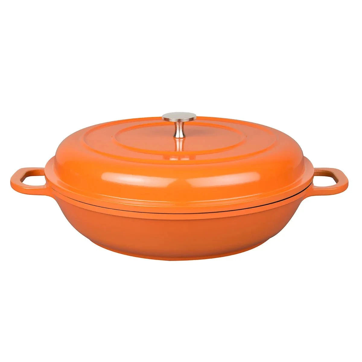 Cast Aluminum Dutch Oven - MASTERPAN - Orange 11" | KitchenKlout Dutch Ovens & Casseroles