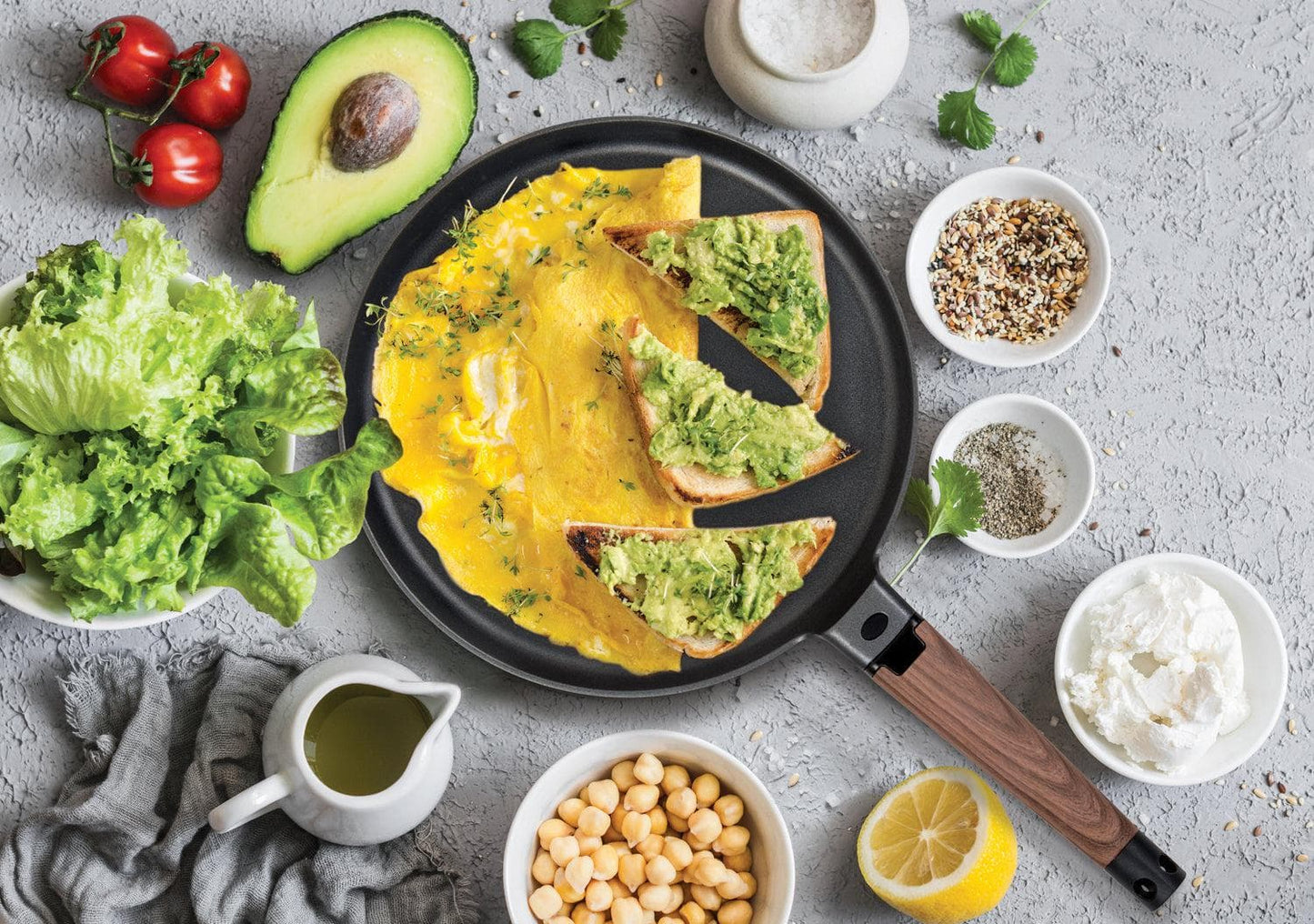 Crepe Pan by MASTERPAN - Nonstick, 11" (28cm) | KitchenKlout Crepe Pan