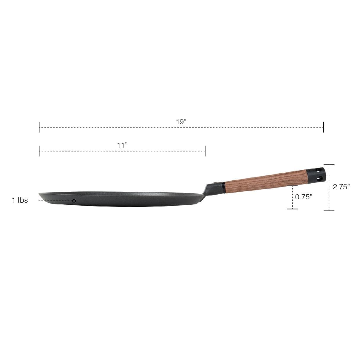 Crepe Pan by MASTERPAN - Nonstick, 11" (28cm) | KitchenKlout Crepe Pan