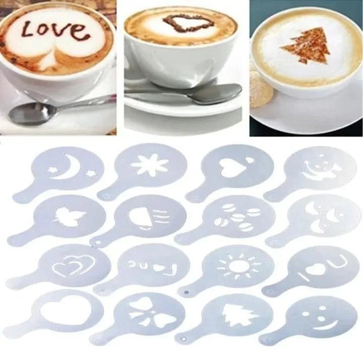 Cute Coffee Instant Art Stencils - KitchenKlout