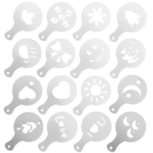 Cute Coffee Instant Art Stencils - KitchenKlout