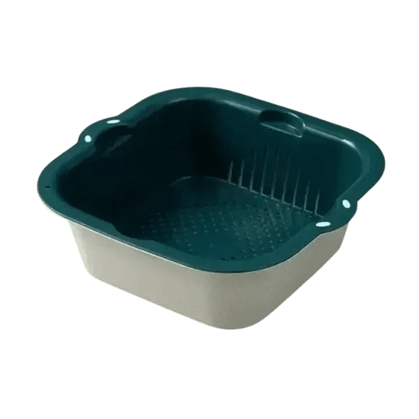 Double-Layer Sink Basket for Effective Washing | KitchenKlout