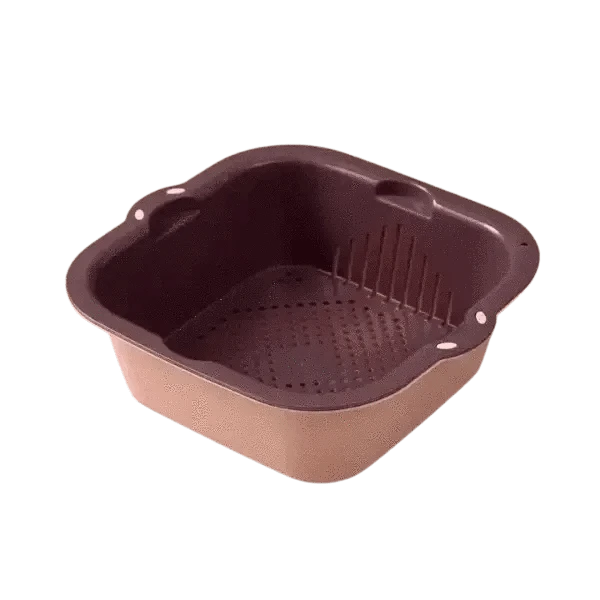 Double-Layer Sink Basket for Effective Washing | KitchenKlout