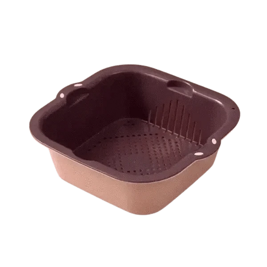 Double-Layer Sink Basket for Effective Washing | KitchenKlout