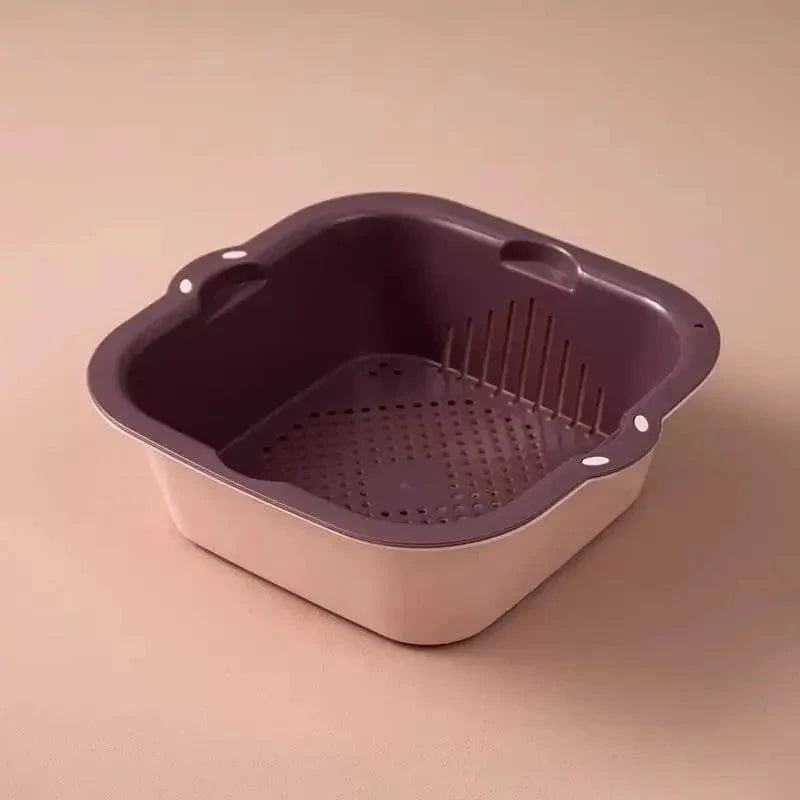 Double-Layer Sink Basket for Effective Washing | KitchenKlout