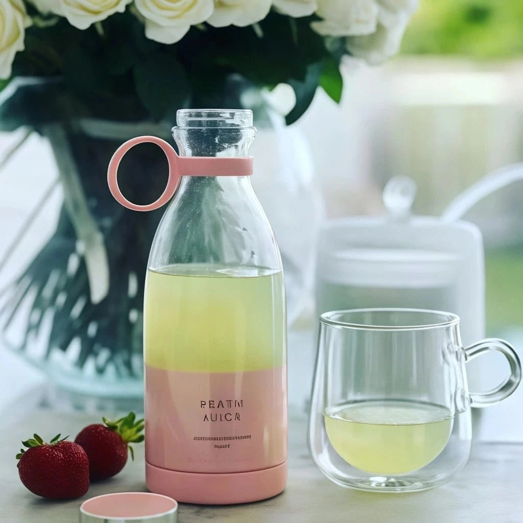 Juice Blender Portable Juicer Bottle 6 Blades Shake Orange Lemon USB Charging Fruit Mixer Fresh Squeezer Machine - KitchenKlout