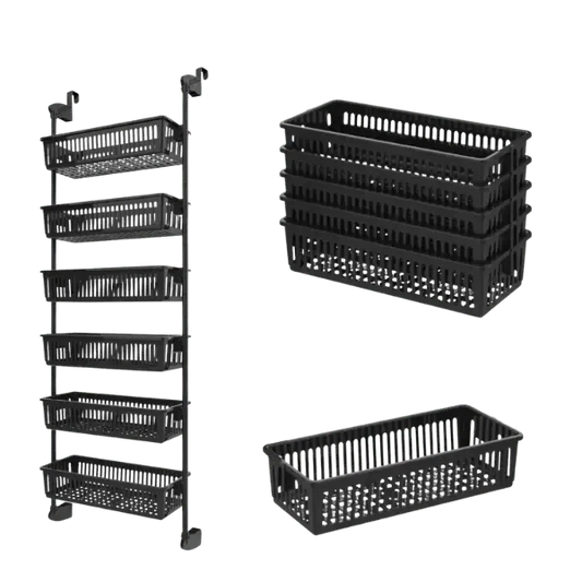 Over-the-Door Pantry Organizer – 6 Tier Baskets | KitchenKlout
