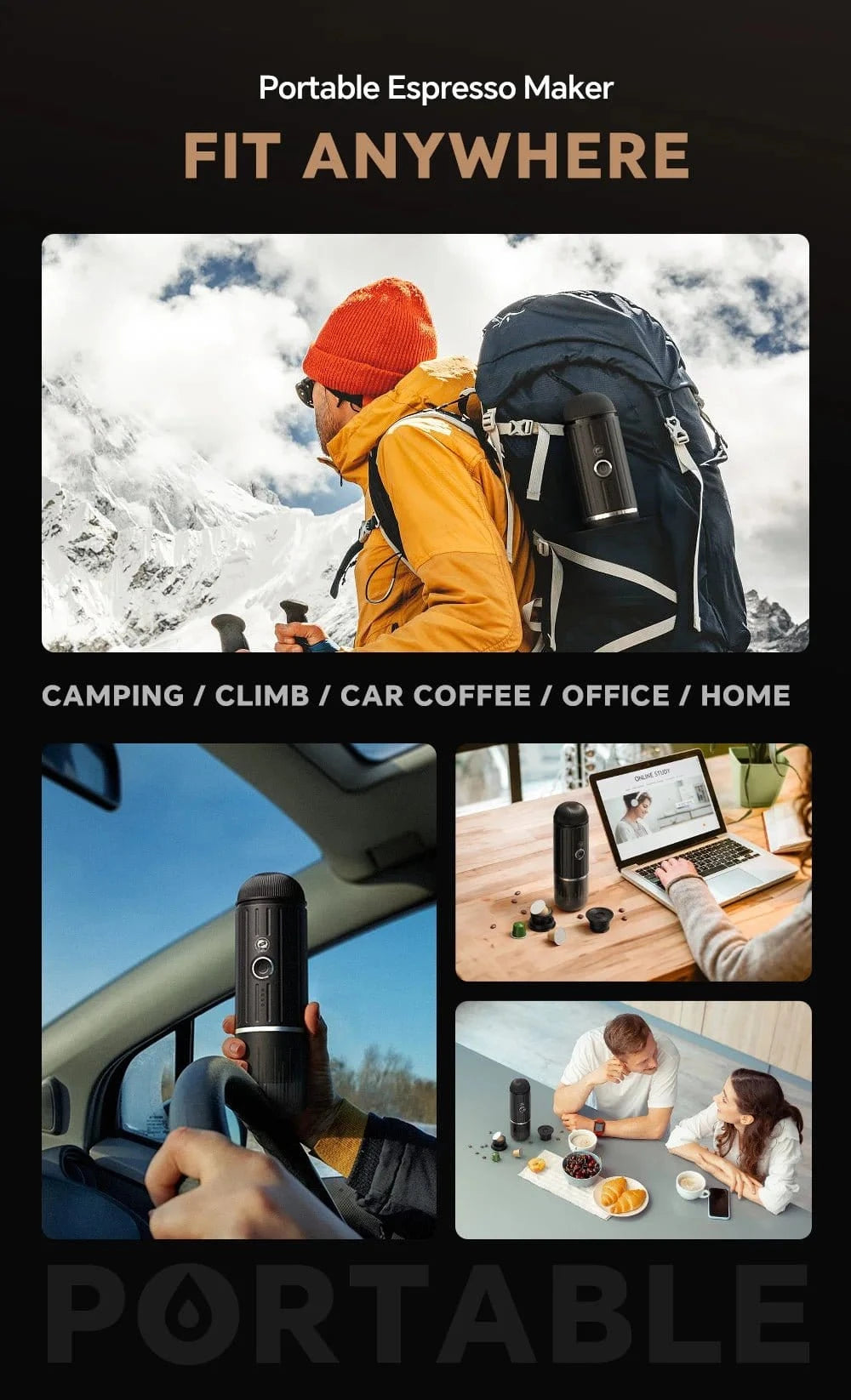 Portable Espresso Machine for Coffee on the go - KitchenKlout
