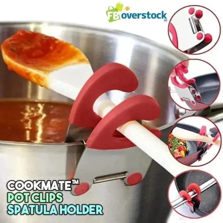 Pot Clips - Convenient Spatula Holder for Your Kitchen