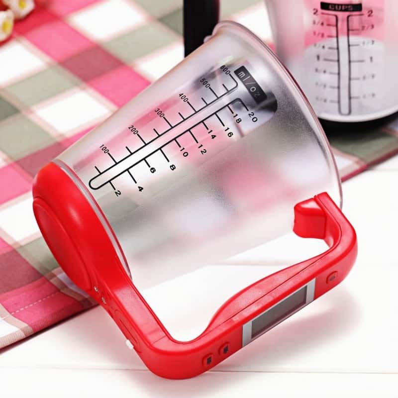 Smart - Cup, Measuring Scale, Kitchen Weigh device with LCD, Temperature & Weight Measuring gadget - KitchenKlout