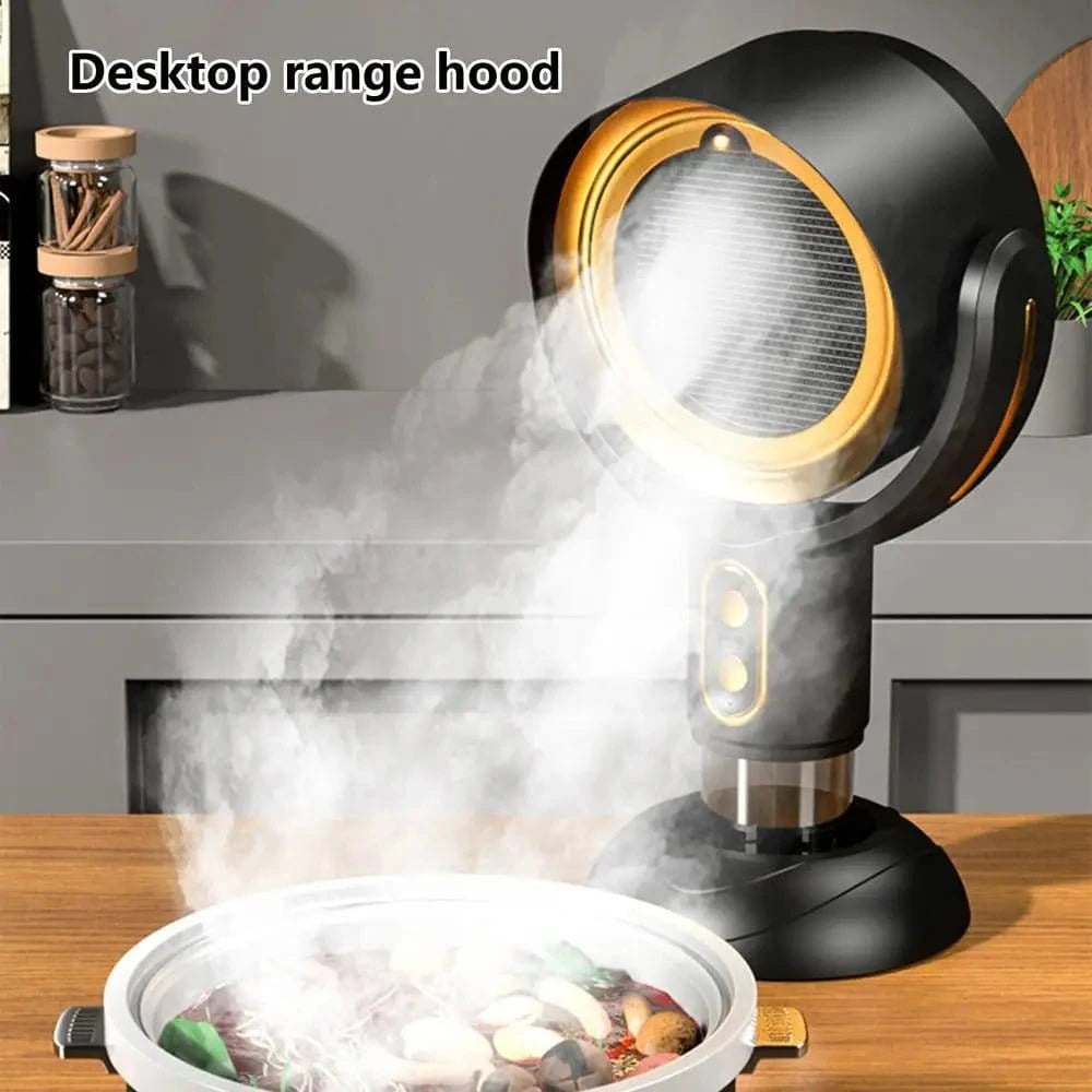 Smoke Sentry, Portable Cooking Range Hood - 2 - Speed Exhaust Fan with Retractable Design and Negative Ion Air Purifier for Kitchen Ventilation - KitchenKlout