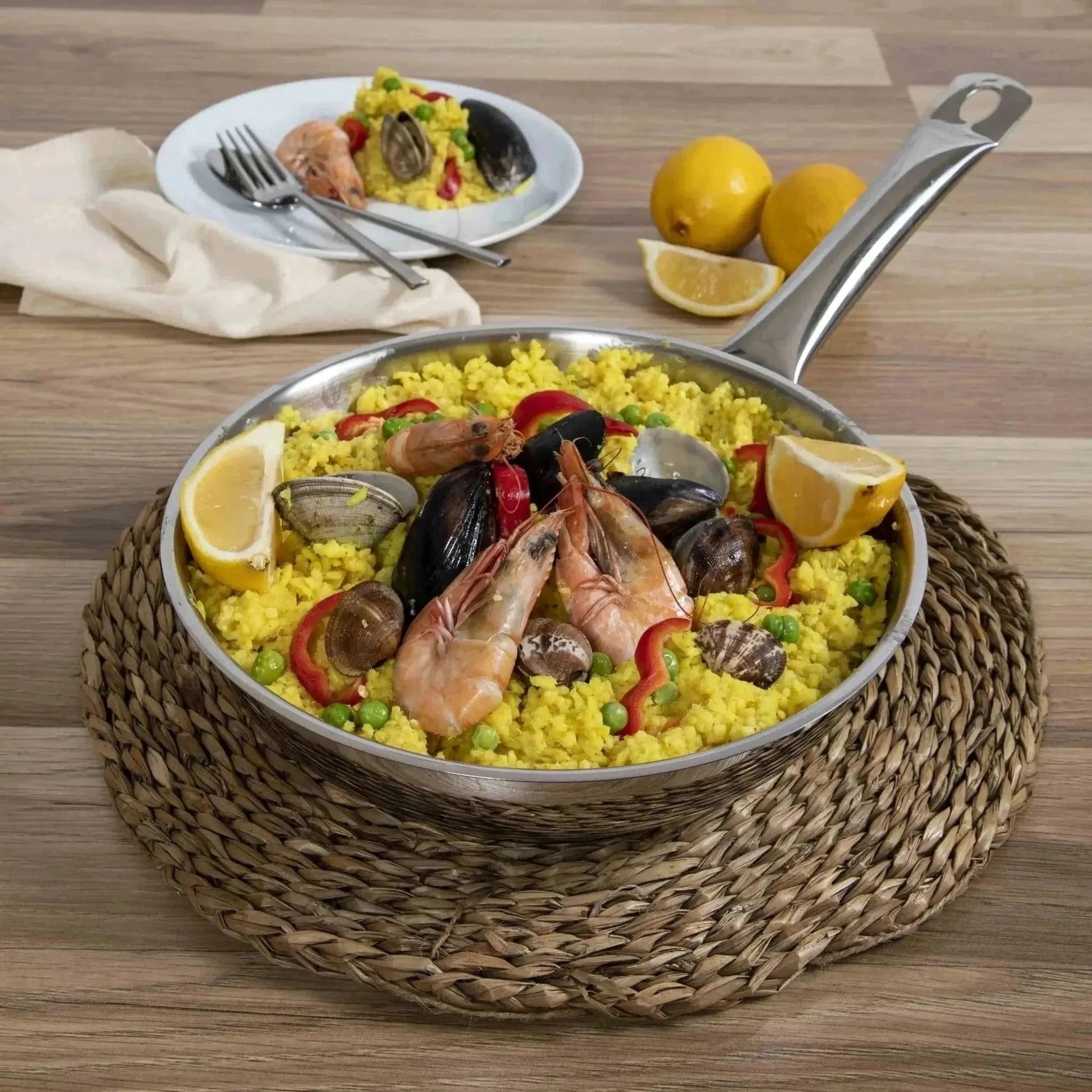 Stainless Steel Frying Pan – 24 cm Nonstick | KitchenKlout