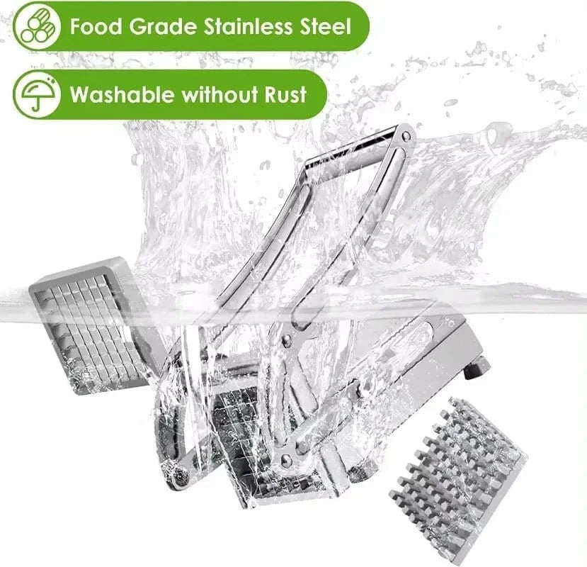 Stainless Steel Manual Potato Cutter French Fries Slicer Potato Chips Maker Dicer Cutting Machine Tools for Kitchen - KitchenKlout