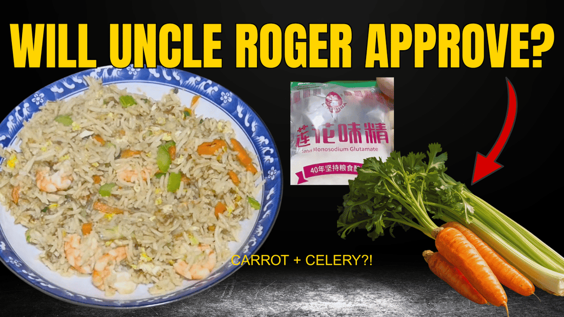Fried rice on a plate, carrots and celery also featured