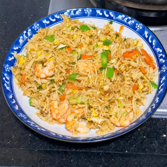 KitchenKlout Shrimp Fried Rice: Would Uncle Roger Approve?