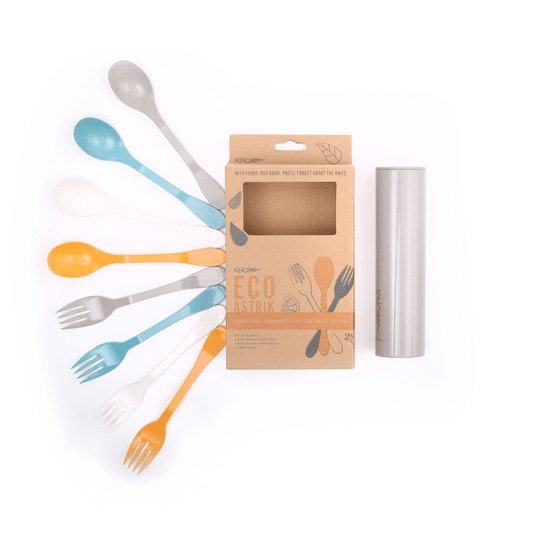 Eco 8 Piece Flatware Set and Carry Case - For the on the go Diner