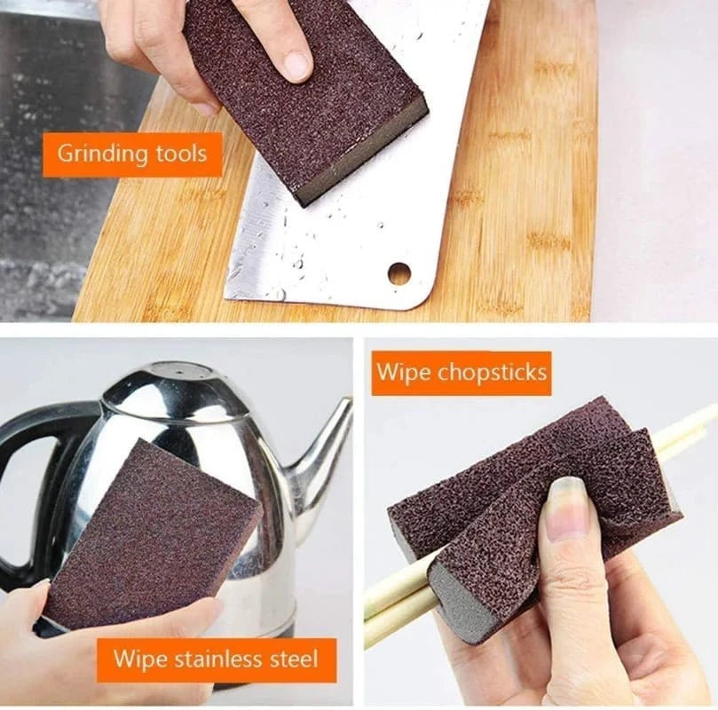 10/1PCS Magic Cleaning Sponge Rust Remover Nano Carborundum Removing Cuttable Descaling Clean Rub for Pot Kitchen Cleaning Tools - KitchenKlout