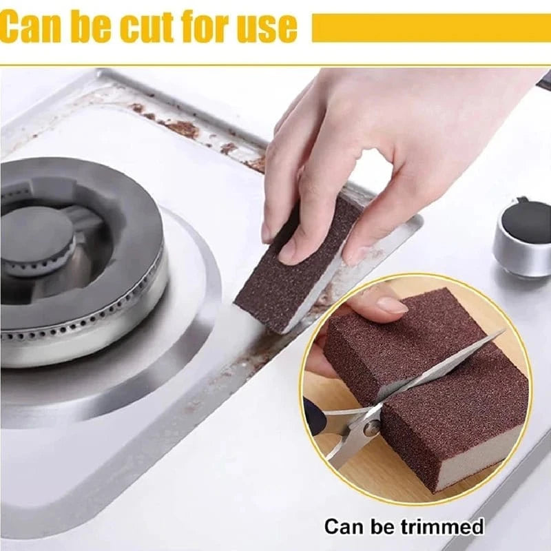 10/1PCS Magic Cleaning Sponge Rust Remover Nano Carborundum Removing Cuttable Descaling Clean Rub for Pot Kitchen Cleaning Tools - KitchenKlout