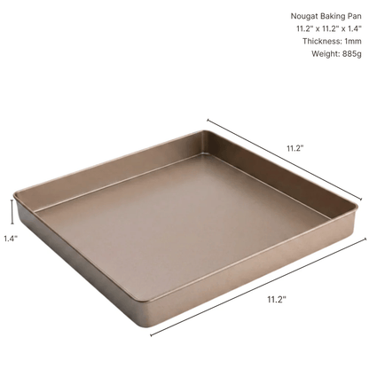 11-Inch Square Baking Pan - Carbon Steel Cake Roll & Biscuit Mold Bakeware