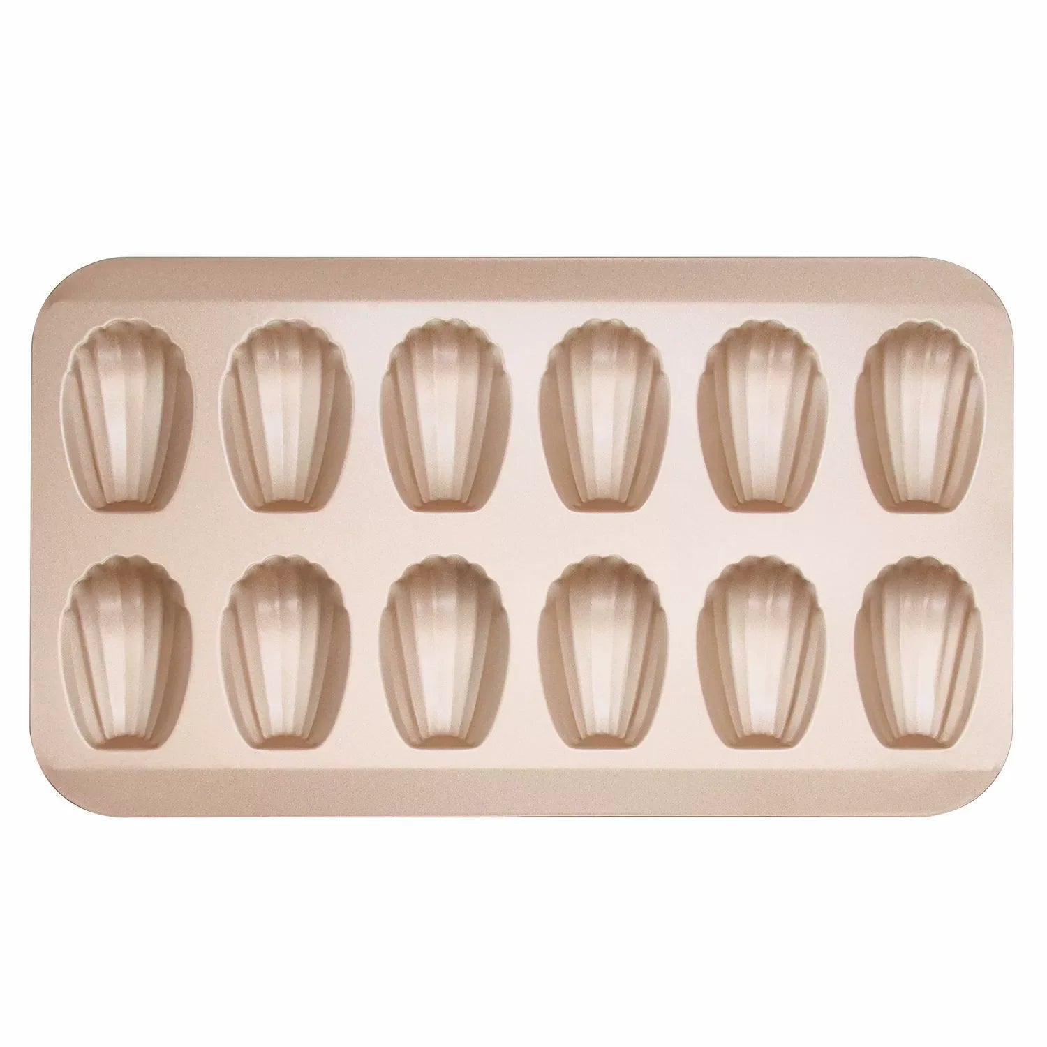 12-Cavity Madeleine Cake Pan - Professional Non-Stick Baking Mold | KitchenKlout Bakeware