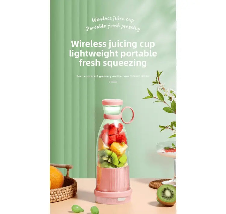Portable Juice Blender – USB Charging, 6 Blades, Fresh Squeezer Kitchen Klout