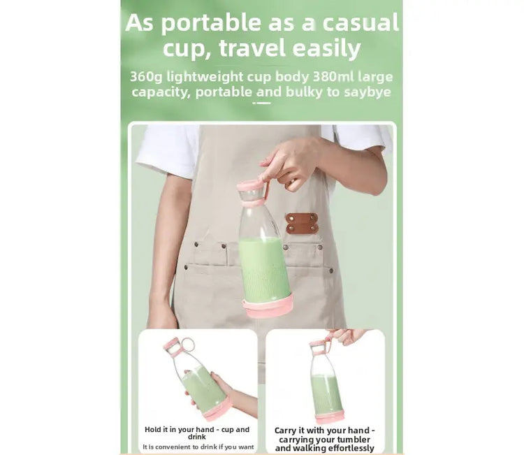 Portable Juice Blender – USB Charging, 6 Blades, Fresh Squeezer Kitchen Klout
