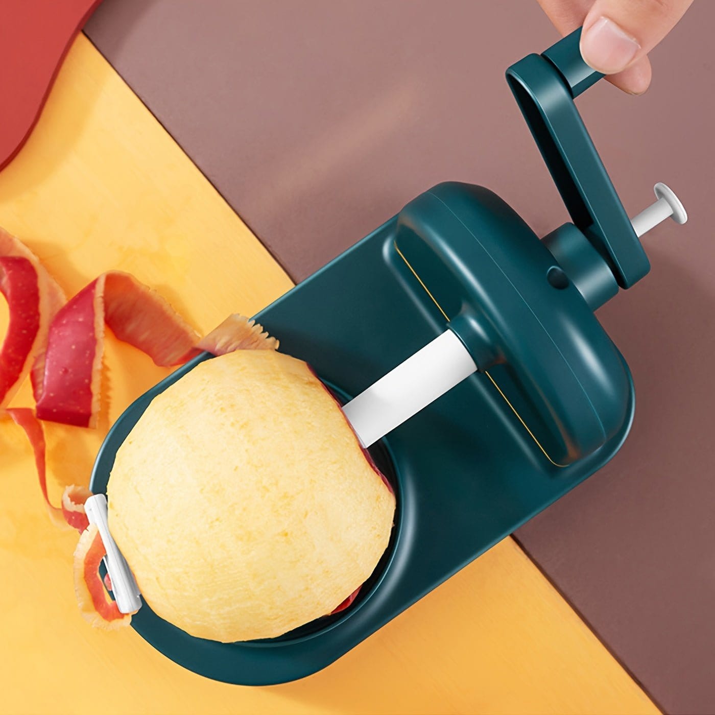 1pc Multifunctional Manual Fruit Peeler, Handheld Vegetable and Apple Peeler, Durable Other Material Construction, Uncharged Operation, for Home Use Kitchen Gadget, Fruit Peeling Tool|Functional Decor|Manual Operation, Peeler - KitchenKlout