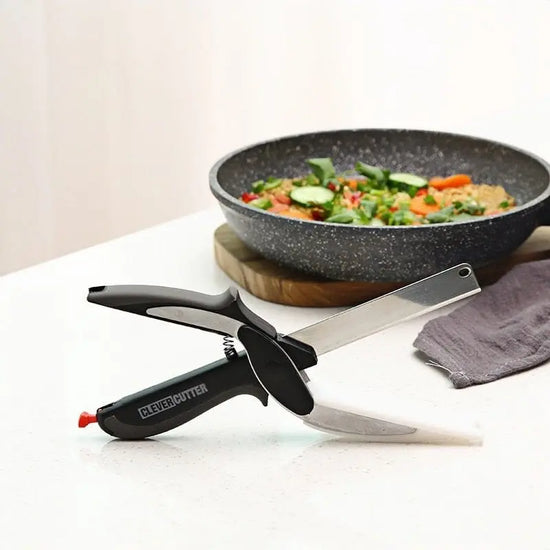 2 - in - 1 Scissors & Cutting Board – Multi - Functional Kitchen Tool - KitchenKlout
