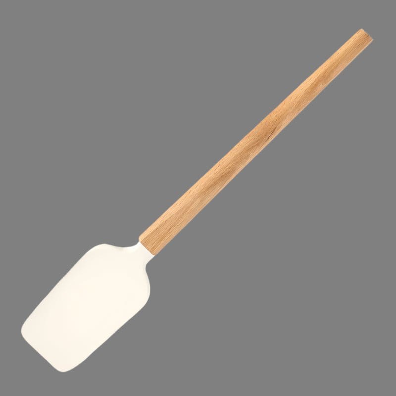 2Pcs/1Pcs Assorted colors Silicone Cream Spatula Non - Stick Pastry Blenders Wood Handle Chocolate Butter Baking Scraper Kitchen Cake Mixer - KitchenKlout