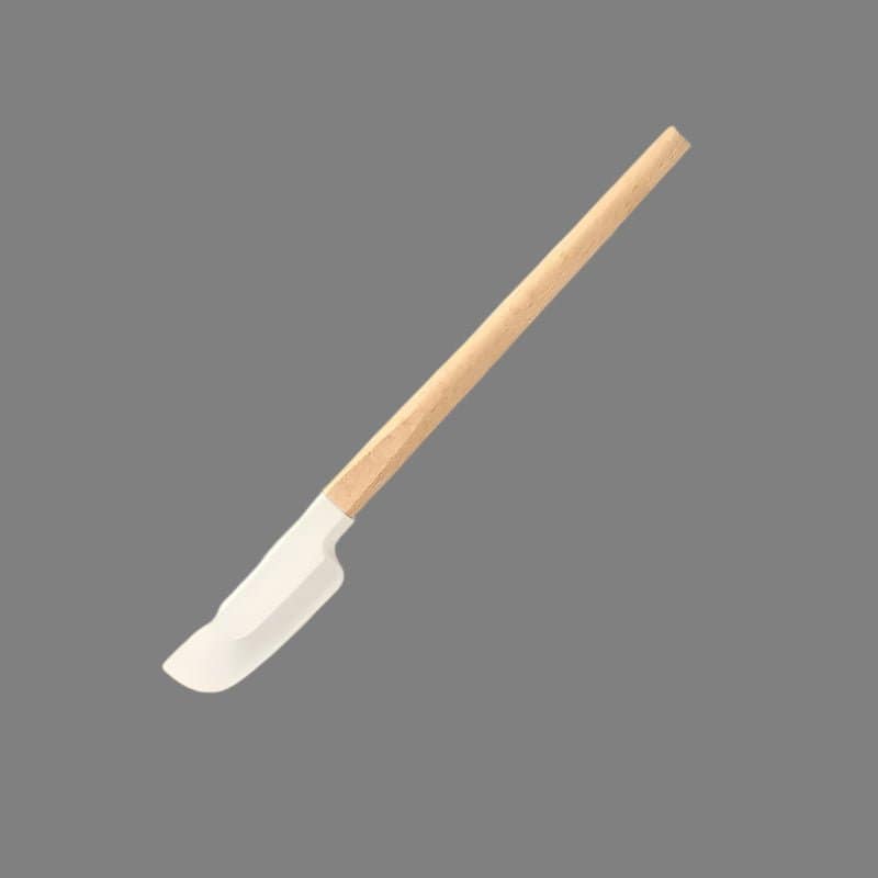2Pcs/1Pcs Assorted colors Silicone Cream Spatula Non - Stick Pastry Blenders Wood Handle Chocolate Butter Baking Scraper Kitchen Cake Mixer - KitchenKlout