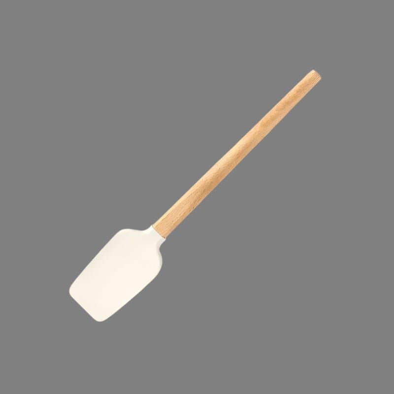2Pcs/1Pcs Assorted colors Silicone Cream Spatula Non - Stick Pastry Blenders Wood Handle Chocolate Butter Baking Scraper Kitchen Cake Mixer - KitchenKlout