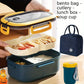 3 - Piece Meal Prep Storage Bags – Large Capacity Lunch Bags for Office, School, Picnics & Camp – Durable & Reusable - KitchenKlout