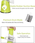 3in1 Vegetable Slicer Multifunctional Rotary Handheld Grater - KitchenKlout