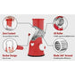 3in1 Vegetable Slicer Multifunctional Rotary Handheld Grater - KitchenKlout