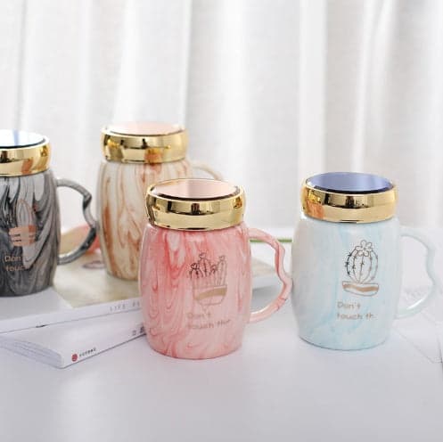 Ceramic Cup With A Lid Cold Heat Kitchen Accessories