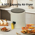 6.5QT MYEYEBALL Smart Air Fryer - Visual Touch Screen, Oil - Free Healthy Cooking, Multifunctional, Family - Sized, Fast, White - KitchenKlout
