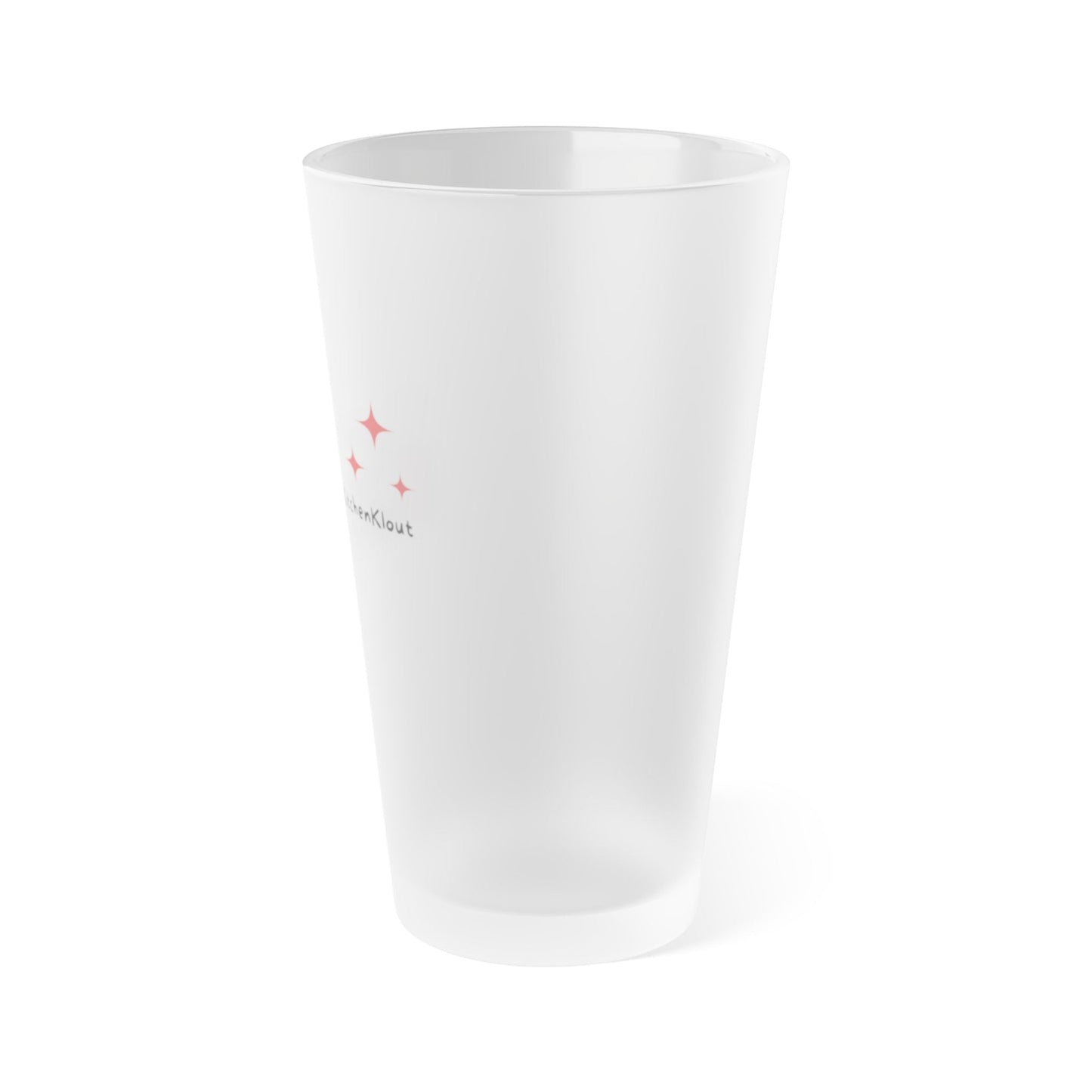 Frosted Beer Glass – Modern Matte Finish | 16oz Dishwasher-Safe