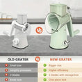 Rotary Cheese Grater – 4 Interchangeable Blades for Shredding, Slicing, Grating KitchenKlout