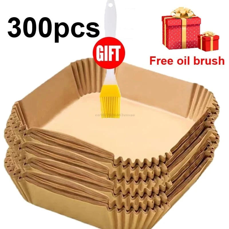 Airfryer Cooking Paper Aerogrill Parchment Paper Baking Tool Airfryer Accessories Air Fryer Paper Oven Liner Disposable Dishes - KitchenKlout