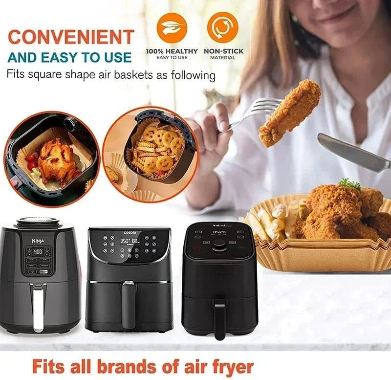 Airfryer Cooking Paper Aerogrill Parchment Paper Baking Tool Airfryer Accessories Air Fryer Paper Oven Liner Disposable Dishes - KitchenKlout