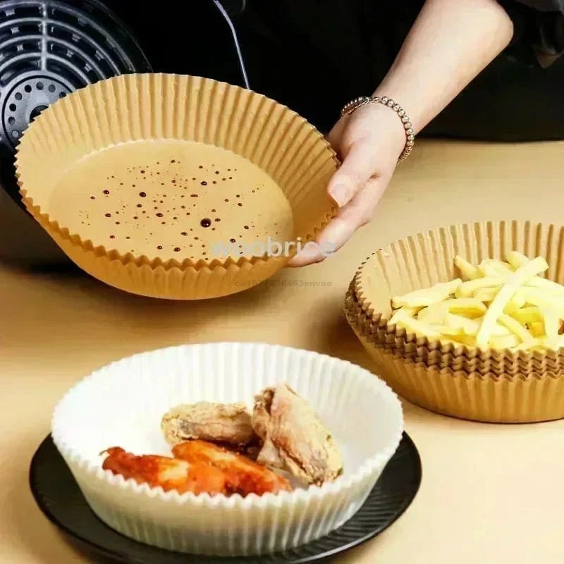 Airfryer Cooking Paper Aerogrill Parchment Paper Baking Tool Airfryer Accessories Air Fryer Paper Oven Liner Disposable Dishes - KitchenKlout