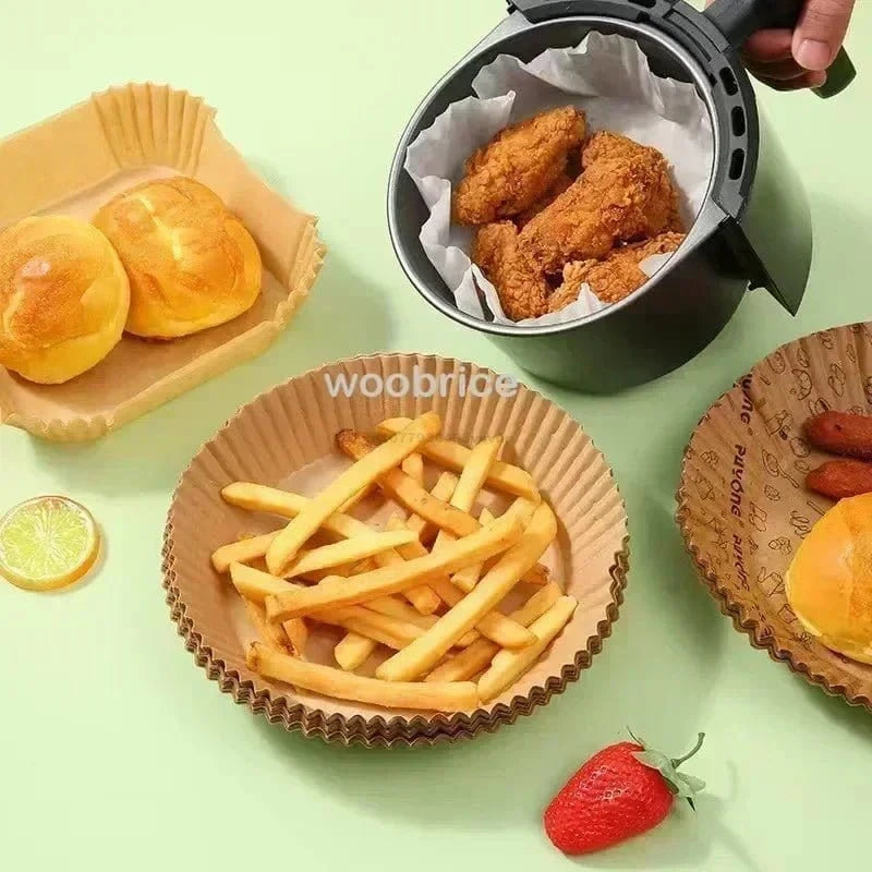 Airfryer Cooking Paper Aerogrill Parchment Paper Baking Tool Airfryer Accessories Air Fryer Paper Oven Liner Disposable Dishes - KitchenKlout