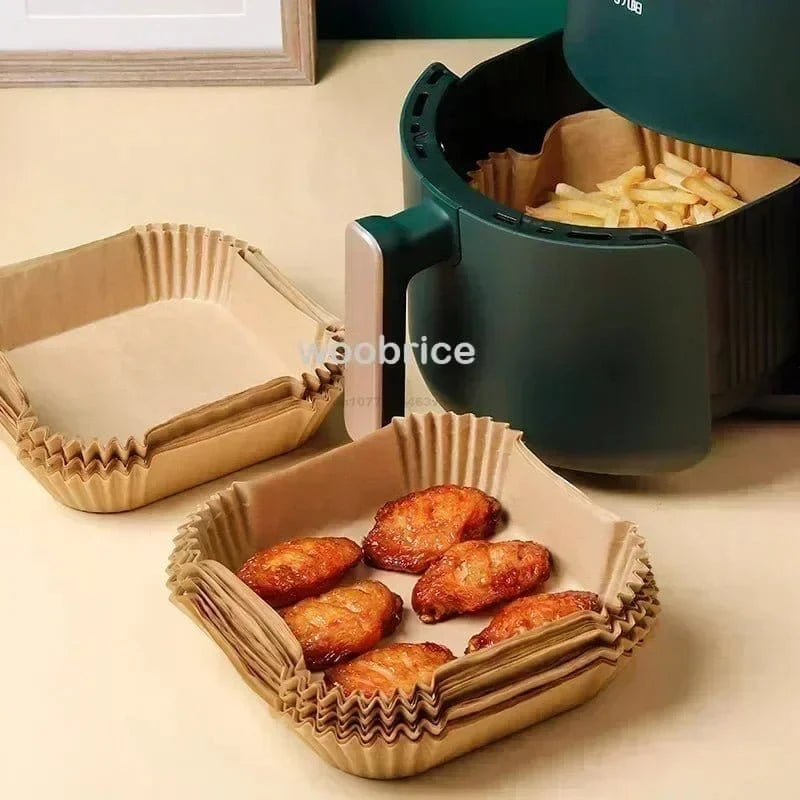 Airfryer Cooking Paper Aerogrill Parchment Paper Baking Tool Airfryer Accessories Air Fryer Paper Oven Liner Disposable Dishes - KitchenKlout
